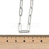 304 Stainless Steel Paperclip Chain Necklaces NJEW-H072-01P-5