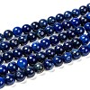 Natural Lapis Lazuli Beads Strands G-G087-8mm-1