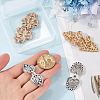 4Pcs 4 Styles Alloy Interlocking Clasps FIND-GF0007-16-3