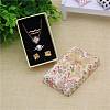 Flower Pattern Cardboard Jewelry Packaging Box X1-CBOX-L007-003C-3