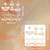 PET Hollow Out Drawing Painting Stencils DIY-WH0391-0662-2