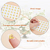 80 Sheets 4 Patterns PVC Waterproof Self-Adhesive Sticker Sets STIC-OC0001-10B-4