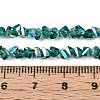 Electroplate Transparent Glass Beads Strands GLAA-N021-4mm-05-4