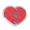 Valentine's Day Printed Heart Theme Acrylic Pendants OACR-B015-01B-05-1