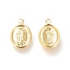 Brass Lady of Guadalupe Charms KK-L006-023G-2