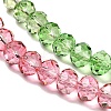 Transparent Painted Glass Beads Strands DGLA-A034-T6mm-A18-4