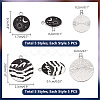 35pcs 7 styles Alloy Enamel Pendants ENAM-PH0002-81-2