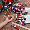 Christmas Theme Plastic Doll Hat & Cloth Scarf Sets DIY-NB0012-65-3
