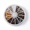 1 Box 6 Colors Iron Folding Crimp Ends IFIN-X0016-B-1