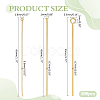 300Pcs 3 Styles Brass Flat Head Pins KK-ME0002-86-2