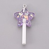 Resin Pendants RESI-K008-B-2