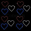 Triple Heart Eco-Friendly Acrylic Hotfix Rhinestone DIY-WH0419-69A-1