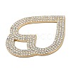 Alloy Rhinestone Big Pendants ALRI-F074-01G-01-3