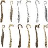 SUNNYCLUE 12Pcs 12 Styles Tibetan Style Alloy Bookmarks PALLOY-SC0003-83-1