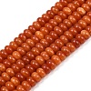 Dyed Natural White Jade Beads Strands G-G107-A26-01-1