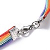 Waxed Polyester Cord Choker Necklaces NJEW-JN02429-3