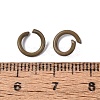 Spray Painted Iron Open Jump Rings IFIN-T017-04B-04-2