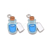 Halloween Theme Alloy Enamel Pendants ENAM-T020-08J-2