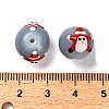 Christmas Theme Baking Paint Glass Beads LAMP-I028-03A-4