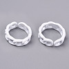 Spray Painted Alloy Cuff Rings RJEW-T011-29G-RS-2