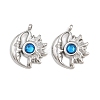 304 Stainless Steel Rhinestone Pendants STAS-Z166-24P-09-1