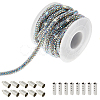 PVC & Rhinestone Shoelace DIY-DC0003-43B-1