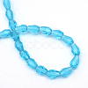 Transparent Glass Bead Strands GLAA-R168-8x11-01C-3