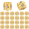 50Pcs Aluminum Dreadlocks Beads Hair Decoration OHAR-SC0001-03G-1