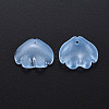 Transparent Baking Paint Imitation Jade Glass Pendants DGLA-Q025-001E-1