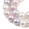 Baking Painted Pearlized Glass Pearl Round Bead Strands PEAR-H019-02C-11-3