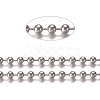 Tarnish Resistant 304 Stainless Steel Ball Chains CHS-E021-13M-P-1