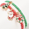 3Pcs 3 Style Glass Seed Stretch Bracelets Set BJEW-JB08200-6