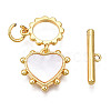 Brass Toggle Clasps KK-N233-145LG-2
