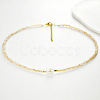 Natural Freshwater Pearl & Glass Beaded Necklaces for Women AC5368-11-1