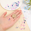 168pcs 12 Colors Transparent Handmade Lampwork Charms LAMP-CA0001-11-3