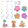 Spiral PVC Ornaments Party Scene Layout AJEW-PH0016-11-3