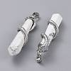 Natural Howlite Big Pointed Pendants G-F696-B14-3