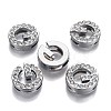 Alloy Letter Slide Charms RB-F034-01G-P-RS-3