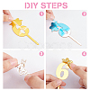 SUPERDANT 6Pcs 6 Style Acrylic Cake Insert Card Decoration BAKE-SD0001-03-4