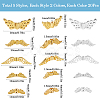 200pcs 10 Styles Tibetan Style Alloy Beads DIY-SP0001-40-2