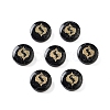Dyed Black Synthetic Turquoise Beads G-F775-B06-1