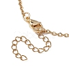 Ion Plating(IP) 304 Stainless Steel Macrame Pouch Empty Stone Holder for Pendant Necklaces Making NJEW-JN04441-01-6