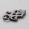 Alloy Snap Lock Clasps Findings FIND-WH0419-08B-2