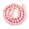 Anti-Tarnish Electroplate Rondelle Glass Beads Strands EGLA-T021-8mm-17-09-3
