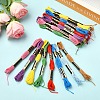 6Bundles Polyester Embroidery Floss OCOR-YW0001-25F-4