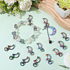 20Pcs Alloy Swivel Snap Hook Clasps KEYC-SC0001-66-3