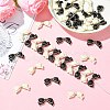 40Pcs 2 Colors Opaque Acrylic Beads SACR-CJ0001-91-6