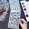 12Pcs 12 Styles PET Plastic Drawing Painting Stencils Templates AJEW-WH0165-23-4