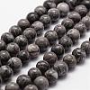 Natural Map Stone/Picasso Stone/Picasso Jasper Bead Strands G-D840-60-6mm-1