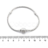 Brass Snake Chain Link Bracelets for Men Women BJEW-G736-06P-5